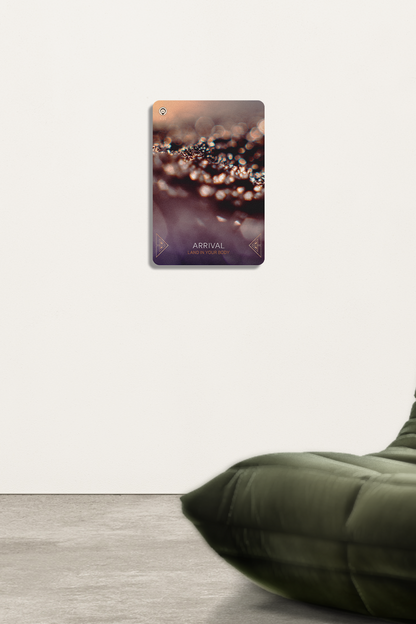 Resonance Guidance Cards Arrival Wall Art 'Satin Wood'