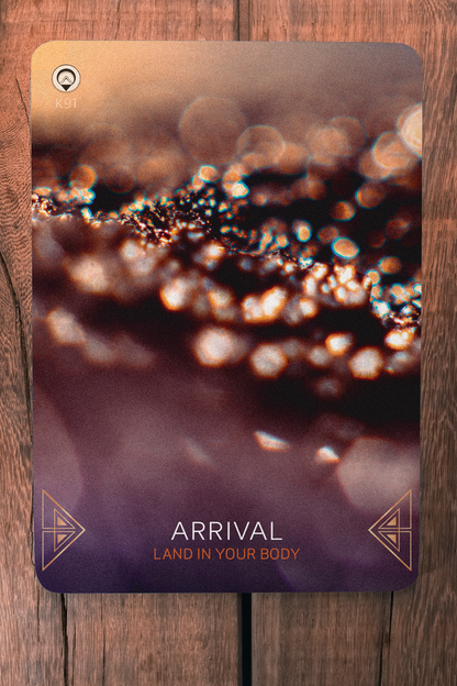 Resonance Guidance Cards Arrival Wall Art 'Satin Wood'